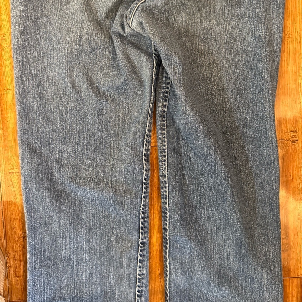 WRANGLER Men’s Blue Cowboy Bootcut Jeans Size 30x36 - Picture 10 of 12